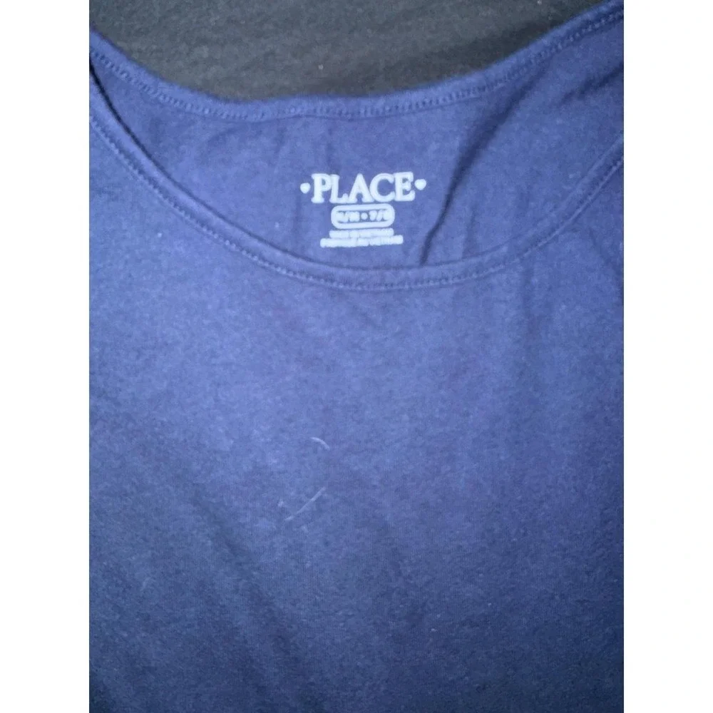 The Childrens Place Girls Skater Dress Lot of 2 Black Navy Blue Size M 7/8